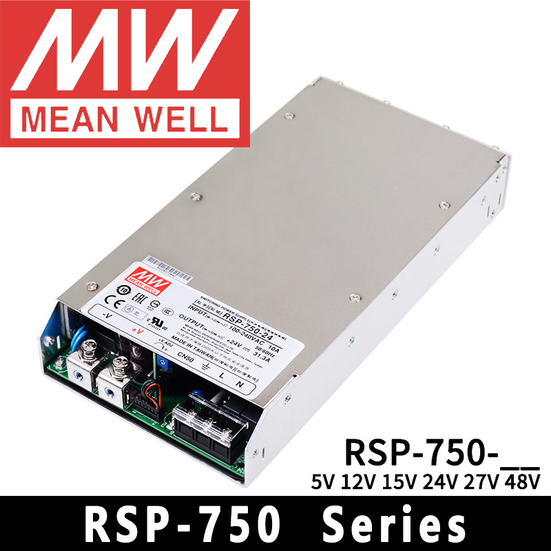 Power Supply 750W - Mean Well RSP-750-5/12/15/24/27/48 Alimentatore Meanwell 750W