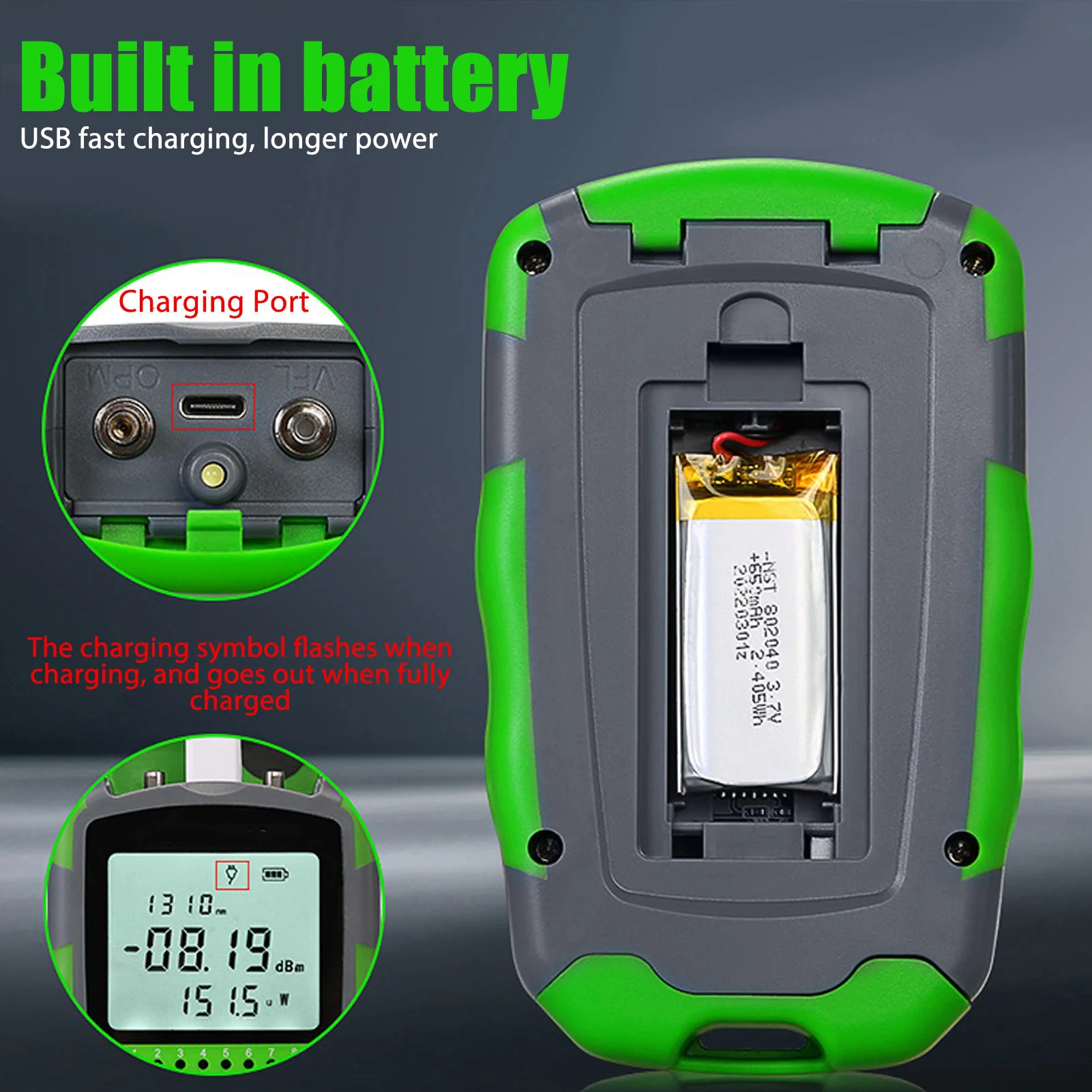 Power Supply Tester - Tester di potenza per cavi ottici