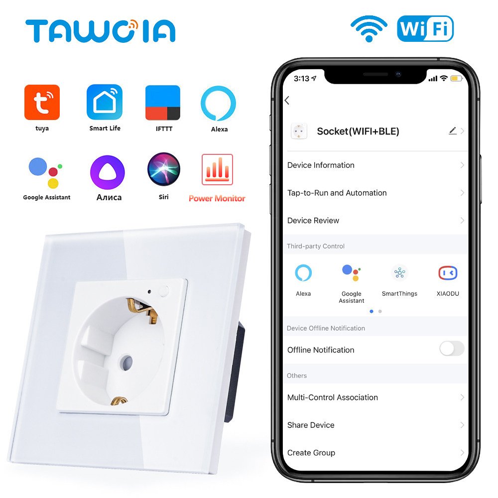 Open Frame Power Supply - TAWOIA Presa a muro Wifi Standard