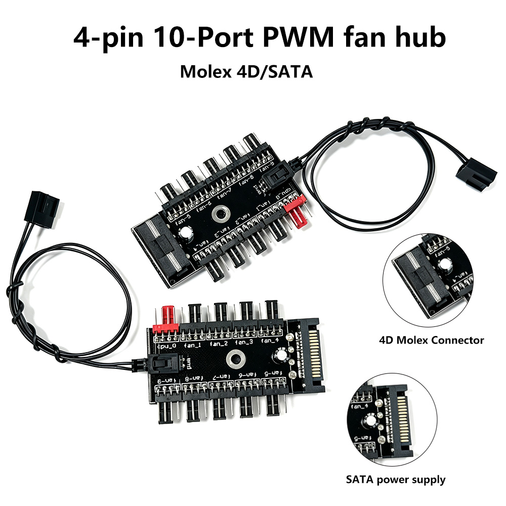Pc Power Supply - Hub Splitter per Ventole PWM a