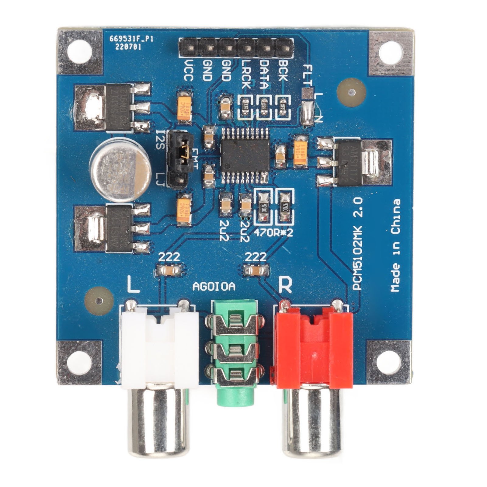 Modular Power Supply - Scheda Decoder DAC con Ingresso I2S