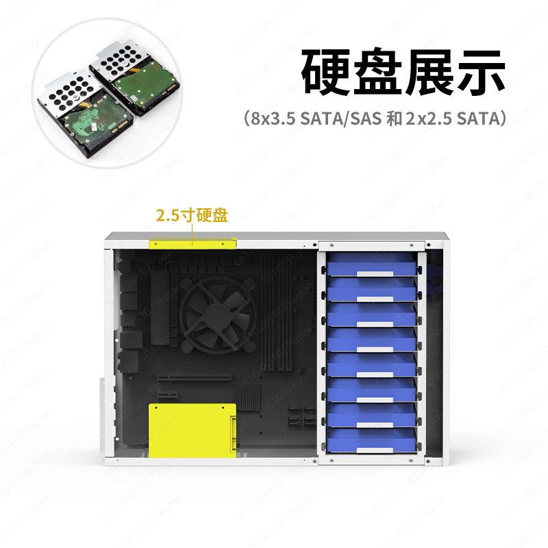 Chassis NAS B8 a 8 posizioni A - Atx Power Supply recensione e prezzo