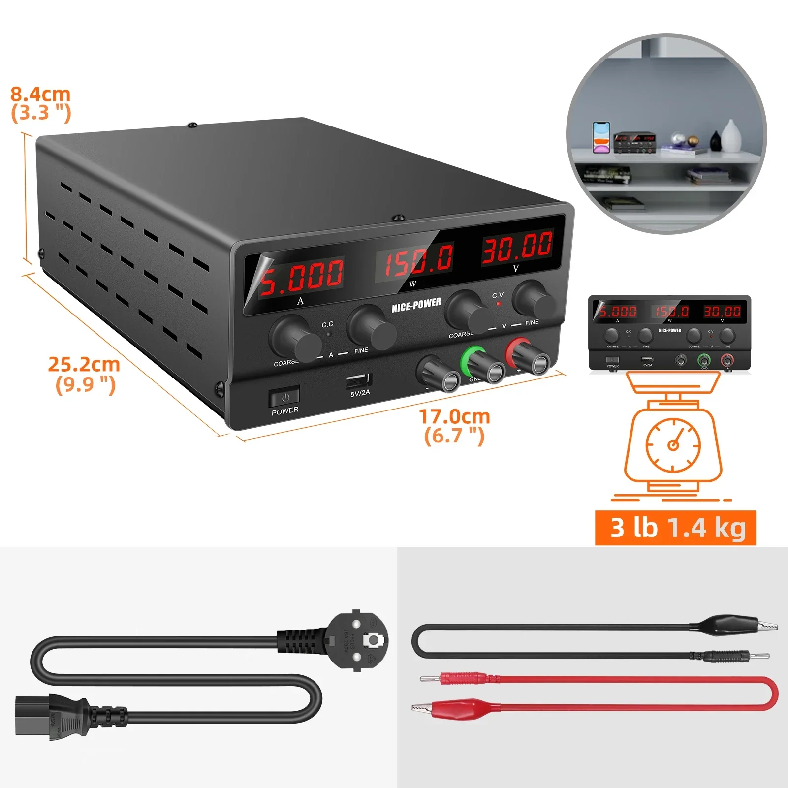 Alimentatore DC 30V 5A 150W NI - Smps Power Supply recensione e prezzo
