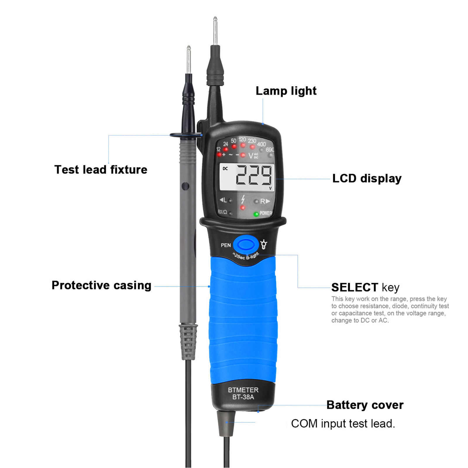 Tester di tensione CA/CC Displ - Power Supply Tester recensione e prezzo