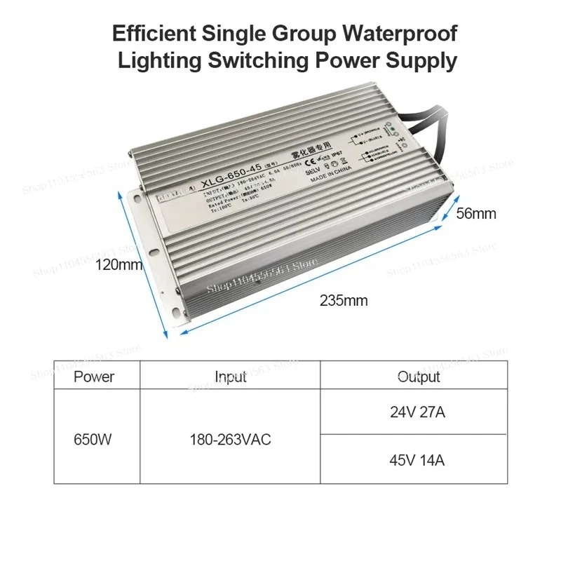 Alimentatore Impermeabile IP67 - Power Supply 650W recensione e prezzo