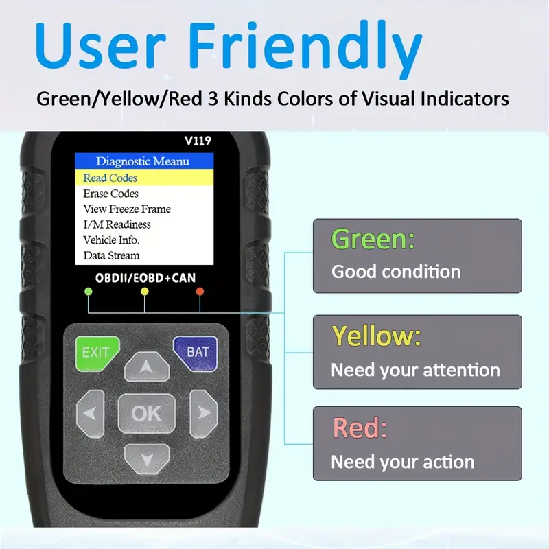 Scanner OBD2 V119, lettore di  - Power Supply Tester recensione e prezzo