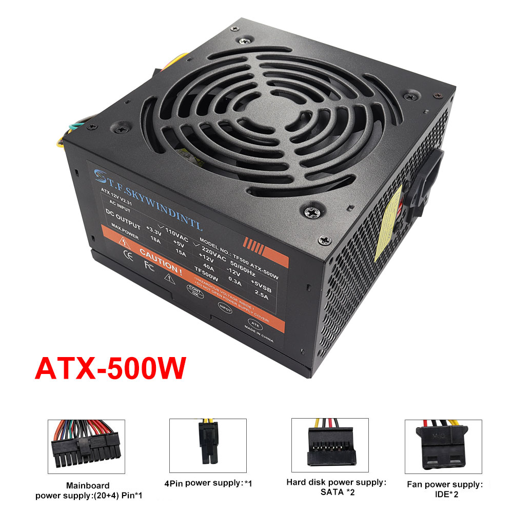 Alimentatore PSU ATX da 500W E - Power Supply 750W recensione e prezzo
